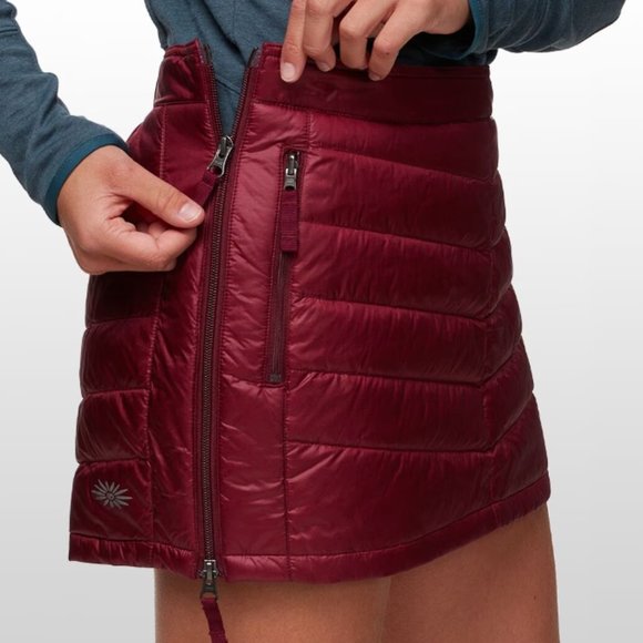 Gray Quilted Women's Skirt - Picture 2 of 6